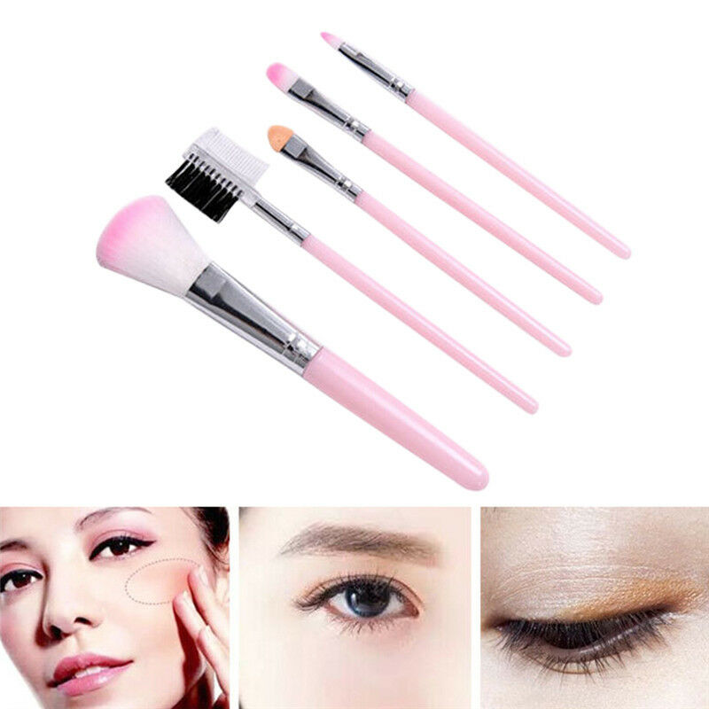5Pcs Women Makeup Brush Eye Shadows Lipsticks Cosmetic Brushes Tools Set KitsTO