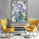 Dragonfly Lotus Flower 5D DIY Full Drill Diamond Painting Embroidery Decor