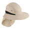 Packable Big Brim Hat Sun Protection Hats Foldable Roll up Sun Cap Khaki 58-60CM