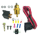 12V Electric Cooling Fan Wiring Install Kit 185/165 Thermostat 50 Amp Relay