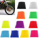 144pcs Universal Motocross Dirt Bike Wheel Rim Skins Cover Spoke Wraps