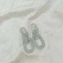 3 Pairs Of Earrings Set Cute Glitter Transparent Acrylic Pendant Earrings E