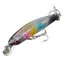 4Pcs 74mm/4.5g Minow Fishing Lure Hard Bait with Hooks Metal Ball Tackle