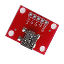 Mini Usb Adapter Plate Breakout Board For Usb Mini-B Extension Module