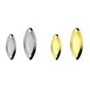100pcs Fly Fishing Spoons Lure Hard Sequins Baits Golden L