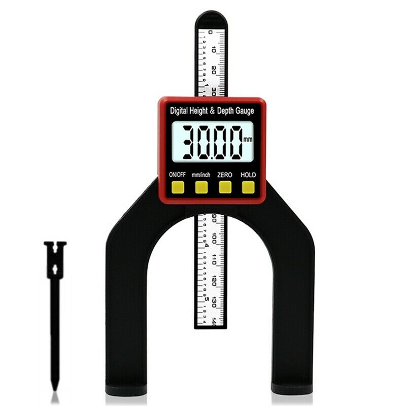 0-80Mm Lcd Digital Height Depth Counting Depth Gauge Woodworking Depth Gaug M9R2
