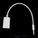 Sync 3.5mm Male AUX Auxiliary Audio Plug Jack to USB Cord Converter Cable