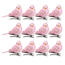 60Pcs Decorative Artificial Foam Birds, Bling Bird Ornaments Home DIY Craft for