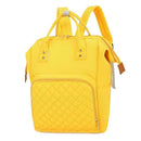 Pure Color Mommy Travel Backpacks Nylon Large Maternity Nappy Bags (Yellow) A