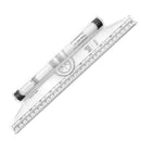 30cm Rolling Pusher Angle Parallel Ruler Angle Ruler Balance Drawing Scale