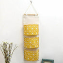Storage Bag Cotton and linen Waterproof Pocket Wall Hanging