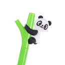 1Pcs random color 16.5cm 0.5mm Cute cartoon panda plastic pen black bamboo  Z