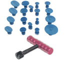 1Set*Car 18pcs Tabs & T-Bar Hammer Puller Lifter Paintless Dent Pit Repai EOF