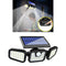 Solar Lights Outdoor LED Solar Motion Sensor Lights 3Head IP65 Waterproof