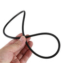 180 mm x 5 mm Industry Flexible Rubber O-ring Seal gasketet Black