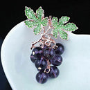 Grape Brooches for Women Cute Luxury Brooch Pin Fashion Jewelry Elegant Wed X2E7