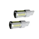 2pcs T20 6000K White 7443 5630 33SMD LED Dome Map Car Backup Reverse Light Bulb