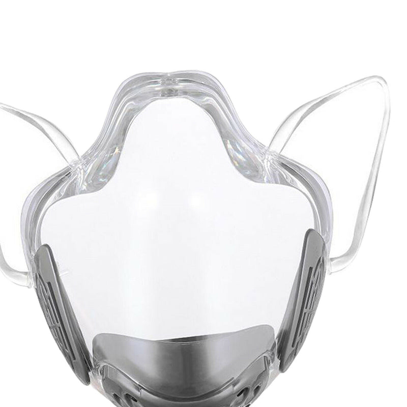 4pcs Clear Face Shield Washable Durable Plastic Protective Mouth Cover