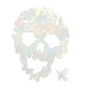 butterfly skulls heat transfer iron on patches badge cloth dress applique  JR