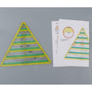 Quilting Ruler Non Slip Pyramid Acrylic Quilters Inch Rules for Crafts, Fabric,