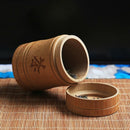 Handmade Bamboo Tea Canister Spice Caddy Storage Box Organizer Bottle Tea S
