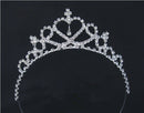 Crystal Rhinestone Kid Girl Tiara Hair Band Bridal Princess Prom Crown Headband