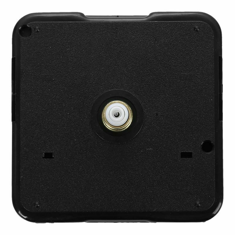 1 Set Silent Wall Clock Quartz Mechanism Black and Red DIY Wall Clock Quart