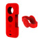 New Silicone Case Protector w/ Lens Protective Case for Insta360 One X Red