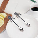 HOT Stainless Steel Cat Coffee Drink Spoon Hanging Cups Teaspoon Kitchen Tool