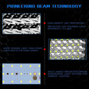 200W 4" LED Combo Work Light Bar Spotlight Off-road Driving Fog Lamp Tractor Hn