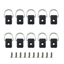 Marine 10 PCS Canoe Kayak Boat S.S.D-Ring Fishing Rigging with Screws
