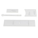 Clear Mini Card Bag Wallet Purse Stencil Template Set Leather Craft DIY Tool