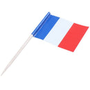 Lot of 50 Pcs Mini Wooden Toothpick with Flag for Decor of Party Fruit Past