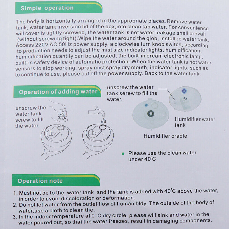 3L Amphibians Reptile Humidifier Fogger for Lizard Tortise Quiet Terrariums