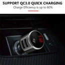 BC33 Bluetooth FM Transmitter Hands-free MP3 Player QC3.0 USB Car Charger