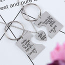 3pcs/Set Daddy Girl Mama Pendant Love Necklace+2 Key Chains Jewelry Gifts