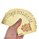 54x waterproof pvc playing cards set round golden poker card magic tricks tool3C