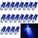 20x T10 12V Wedge 194 168 Blue LED Super Bright Plate Dashboard Side Light Bulb