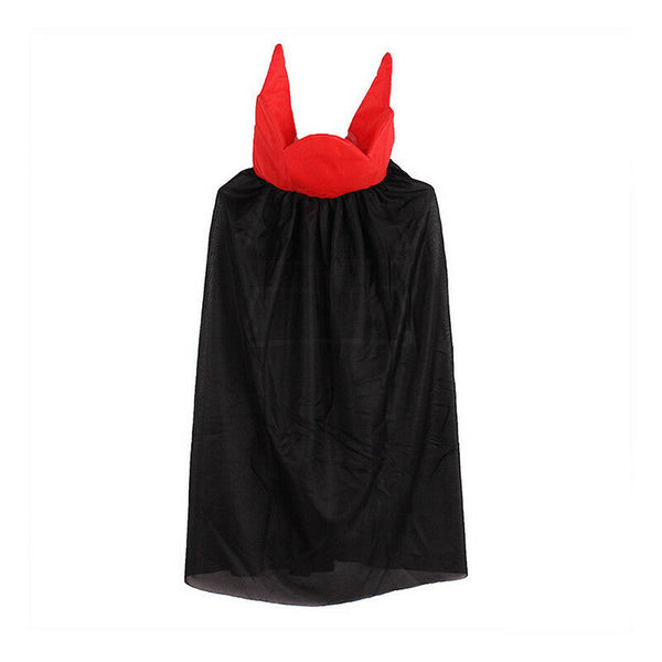Kids Halloween Costume Theater Prop Death Hoody Cloak Devil Long Tippet Cape Gw