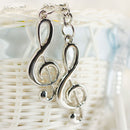 Metal Musical Note Key Ring Keyfob-Keyring Music Symbol Keychain fashion Gift