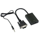 1080P HDMI Male to VGA Female Video Cable Cord Converter Adapter For PC HDTV TV