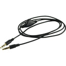 2Pcs 3.5mm M/M Stereo Headphone Audio Extension Cable Cord With Volume Cont T6F5