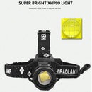 XHP99 LED Headlight 2800LM 5 Mode USB Rechargeable IPX4 Zoom Headlamp Torch