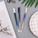 3Pcs 0.35mm Sky Starry Gel Pen Office Students Writing Stationery Signature Pens