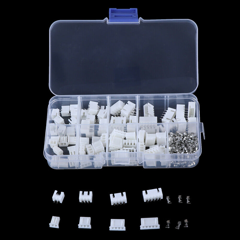 230pcs XH2.54 2p 3p 4p 5 pin 2.54mm pitch terminal kit JST connector3cT