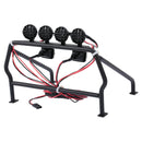 Metal Roll Cage Bucket with 6 LED Lights for 1/10 RC Rock Track Car Axial