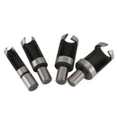 1X(1 Lot 16Pcs Wood Plug Cutter Cutting Dowel Maker Tool Carpentry Straight