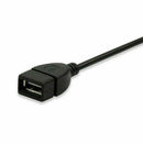 3.5mm Male AUX Port Plug Jack To USB 2.0 .Female Converter MP3 Cord Car R0A W1M3