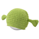 Unisex Balaclava Monster Shrek Wool Winter Knitted Hats Green Party Funny Ca Bj