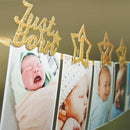 baby growth record 1-12 mouth photo ribbon banner for 1st birthday party   O Gw